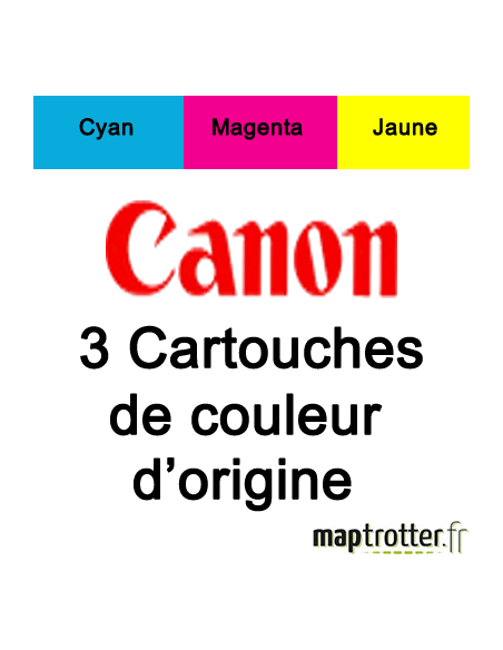 Canon - Multipack CLI-8 C + CLI-8 M + CLI-8 Y - produit d'origine  - 0621B029