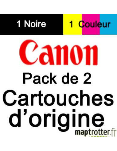 Canon - PGI-1500XL BK/C/M/Y - Cartouche d'encre noire + Tri color  - produit d'origine 1.500 pages - 9182B004