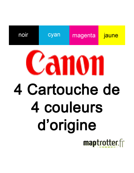 Canon - CLI-571 C/M/Y/BK - produit d'origine - 0386C005
