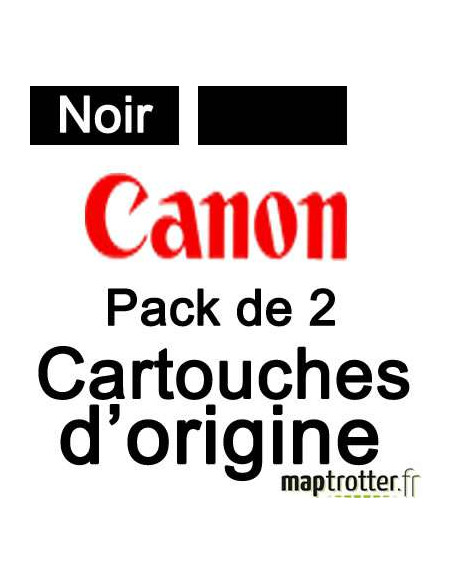 Canon - 6431B005 - PGI-550XL noire pack 2 - produit d'origine