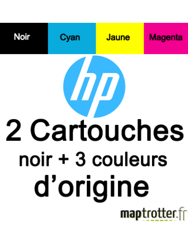 HP - N9J71AE - Pack de 2 cartouches - noire et couleur - produit d'origine