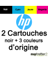 HP - N9J71AE - Pack de 2 cartouches - noire et couleur - produit d'origine