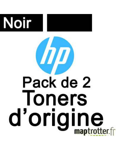 HP - 05A - Pack de 2 toners noirs - produit d'origine - 2300 pages x 2 - CE505D