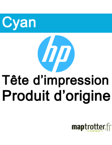 HP - 80 - Tête Impression cyan - produit d'origine - C4821A
