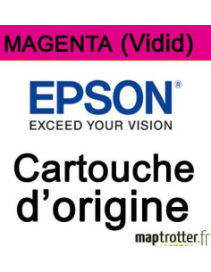 Epson - T8243 - Toner magenta vivid - produit d'origine - 350 ml - Ultrachrome HD/HDX - T824300