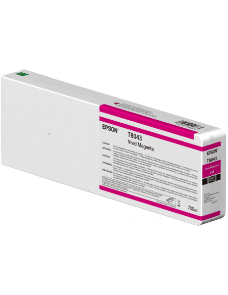 Epson - T8043 - Toner magenta vivid - produit d'origine - 700 ml - Ultrachrome HD/HDX - T804300