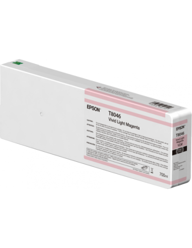 Epson - T8046 - Toner magenta clair - produit d'origine - 700 ml -  Ultrachrome HD/HDX - T804600