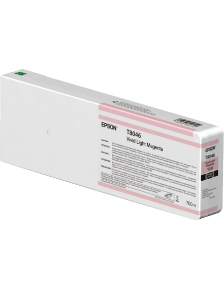 Epson - T8046 - Toner magenta clair - produit d'origine - 700 ml -  Ultrachrome HD/HDX - T804600
