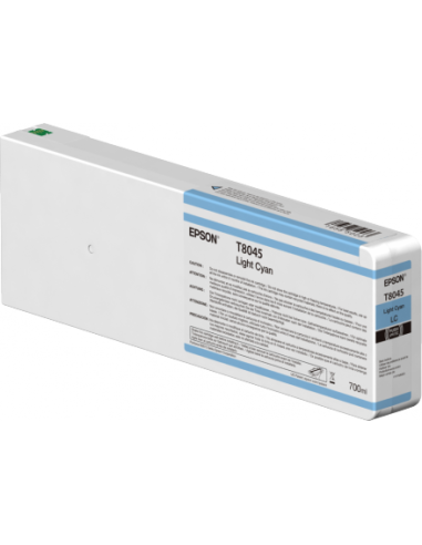 Epson - T8045 - Toner cyan clair - produit d'origine - 700 ml -  Ultrachrome HD/HDX - T804500
