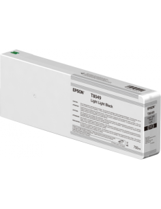 Epson - T8049 - Toner noir light light - produit d'origine  -700 ml -  Ultrachrome HD/HDX - T804900