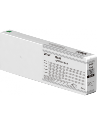Epson - T8049 - Toner noir light light - produit d'origine  -700 ml -  Ultrachrome HD/HDX - T804900
