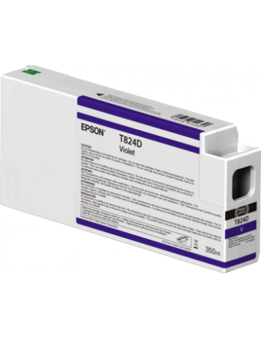 Epson - T824D - Toner Violet - produit d'origine -350 ml - UltraChrome HDX - T824D00