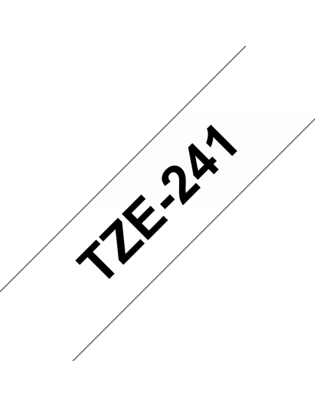 Brother - TZE-241 - Etiquettes - Noir sur Blanc - Rouleau (18 mm x 8 m) - autocollant lamainé