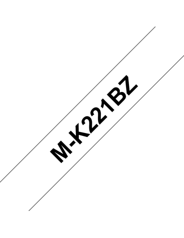Brother - M-K221BZ - Ruban - Noir/Blanc - 9 mm - (0,9 cm x 8 m)