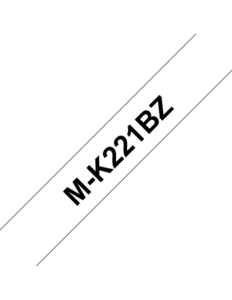 Brother - M-K221BZ - Ruban - Noir/Blanc - 9 mm - (0,9 cm x 8 m)