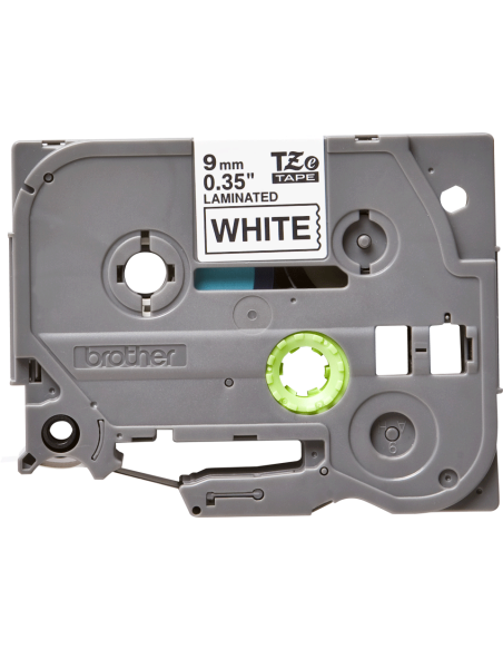 Brother - TZE-221 - Etiquettes - Noir sur Blanc -  Rouleau (9 mm x 8 m) - autocollant lamainé
