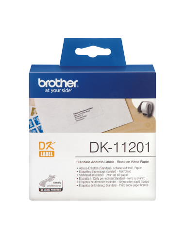 Brother - DK-11201 - Etiquettes d'adressage standard 29 x 90 mm - 400 étiquettes 