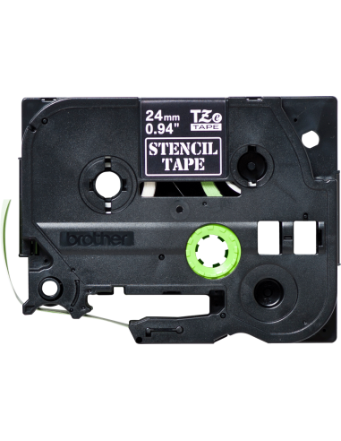 Brother - STE151 - Ruban 24 mm - Noir/Transparent