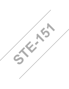 Brother - STE151 - Ruban 24 mm - Noir/Transparent
