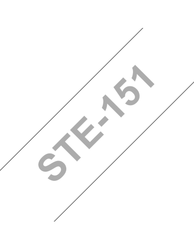 Brother - STE151 - Ruban 24 mm - Noir/Transparent
