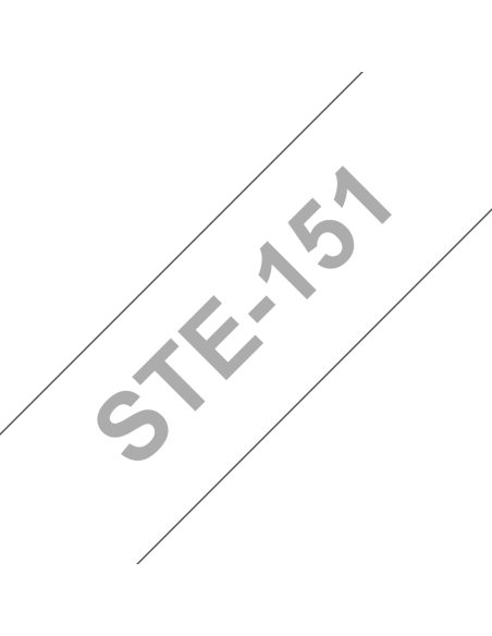 Brother - STE151 - Ruban 24 mm - Noir/Transparent