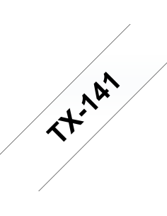 Brother - TX-141 - Ruban - Noir/Transparent - 18 mm - laminé