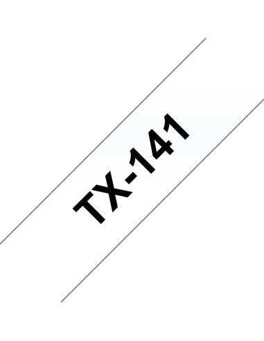 Brother - TX-141 - Ruban - Noir/Transparent - 18 mm - laminé
