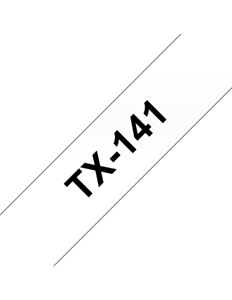 Brother - TX-141 - Ruban - Noir/Transparent - 18 mm - laminé