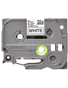 Brother - TZE-211 - Etiquettes - Noir sur Blanc - Rouleau (6 mm x 8 m) - autocollant lamainé 2