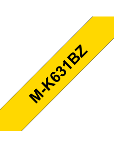 Brother - M-K631BZ - Ruban - noir / jaune - 9 mm - (0,9 cm x 8 m) - 1 rouleau