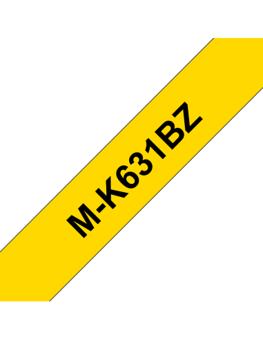 Brother - M-K631BZ - Ruban - noir / jaune - 9 mm - (0,9 cm x 8 m) - 1 rouleau