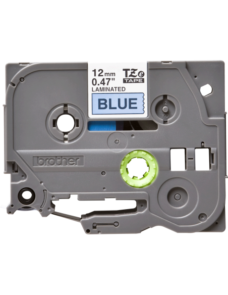 Brother - TZE-531 - Etiquettes - Noir sur Bleu - 12 mm - Rouleau (1,2 cm x 8 m) - autocollant laminé