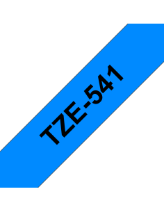 Brother - TZE-541 - Etiquettes - Noir sur Bleu - 18 mm - Rouleau (1,8 cm x 8 m) - autocollant laminé