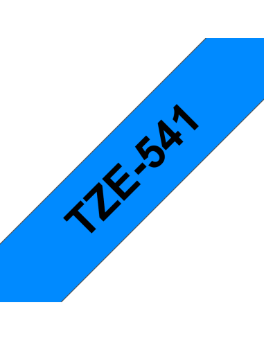 Brother - TZE-541 - Etiquettes - Noir sur Bleu - 18 mm - Rouleau (1,8 cm x 8 m) - autocollant laminé