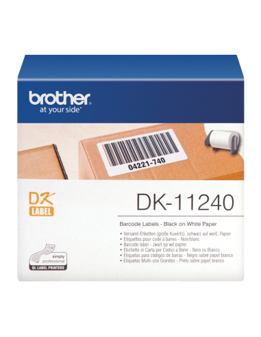 Brother - DK11240 - Etiquettes pour codes barres - (102 X 51 mm) - papier - 600 étiquettes 