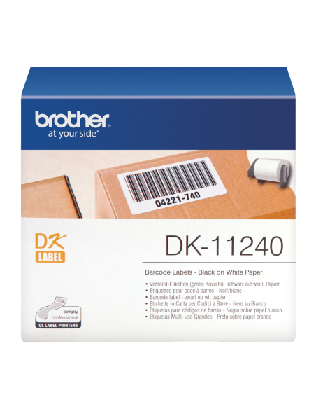 Brother - DK11240 - Etiquettes pour codes barres - (102 X 51 mm) - papier - 600 étiquettes 