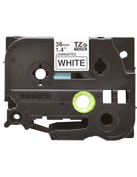 Brother - TZE-261 - Etiquettes - Noir sur Blanc - Rouleau (36 mm x 8 m) - autocollant laminé