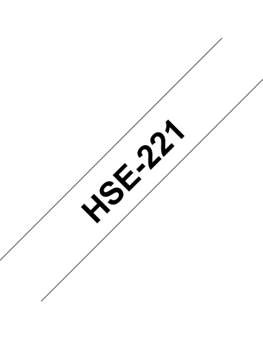 Brother - HSE-221 - Rubans thermo retractab Brother Rubans thermo retractable, 8.8mm de large, 1.5m de long (pour cables de 2.6 