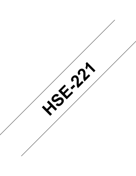 Brother - HSE-221 - Rubans thermo retractab Brother Rubans thermo retractable, 8.8mm de large, 1.5m de long (pour cables de 2.6 