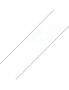 Brother - TZE-145 - Etiquettes - Blanc sur Transparent - Rouleau (18 mm x 8 m) - autocollant lamainé