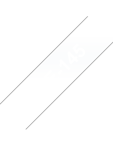Brother - TZE-145 - Etiquettes - Blanc sur Transparent - Rouleau (18 mm x 8 m) - autocollant lamainé