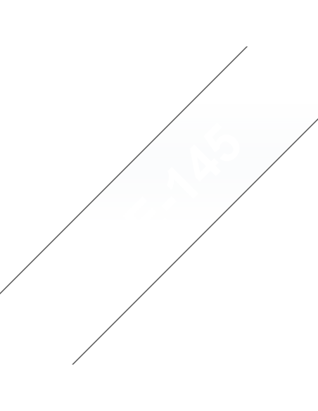 Brother - TZE-145 - Etiquettes - Blanc sur Transparent - Rouleau (18 mm x 8 m) - autocollant lamainé