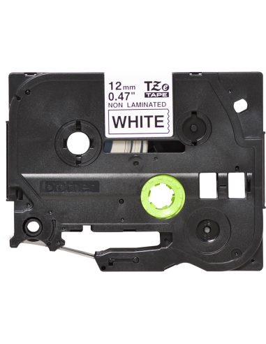 Brother - TZE-N231 - Etiquettes - Noir sur Blanc - 12 mm - Rouleau (1,2 cm x 8 m) - non laminé