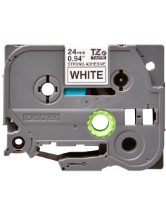 Brother - TZE-S251 - Etiquettes - Noir sur Blanc - 24 mm - Rouleau (2,4 cm x 8 m) - laminé adhésif renforcé 2