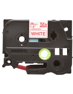 Brother - TZE-262 - Etiquettes - Rouge sur Blanc - Rouleau (36 mm x 8 m) - autocollant laminé 2