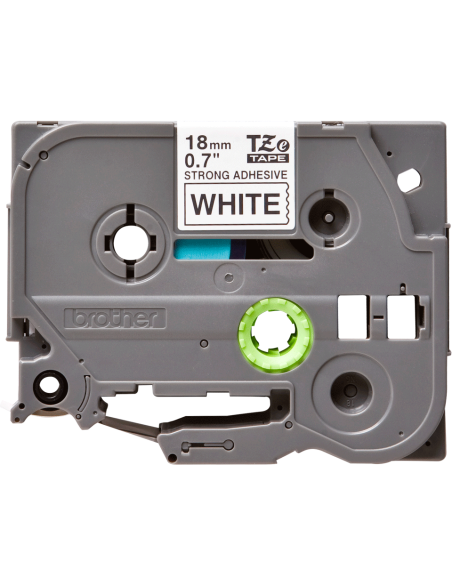 Brother - TZE-S241 - Etiquettes - Noir sur Blanc - 18 mm - Rouleau (1,8 cm x 8 m) - laminé adhésif