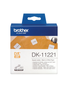 Brother - DK-11221 - Etiquettes carrées (23 x 23 mm) papier - 1000 étiquettes  2