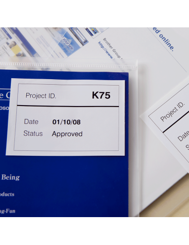 Brother - DK-44205 - Ruban continu support papier adhésif repositionnable de 15 m et largeur 62 mm