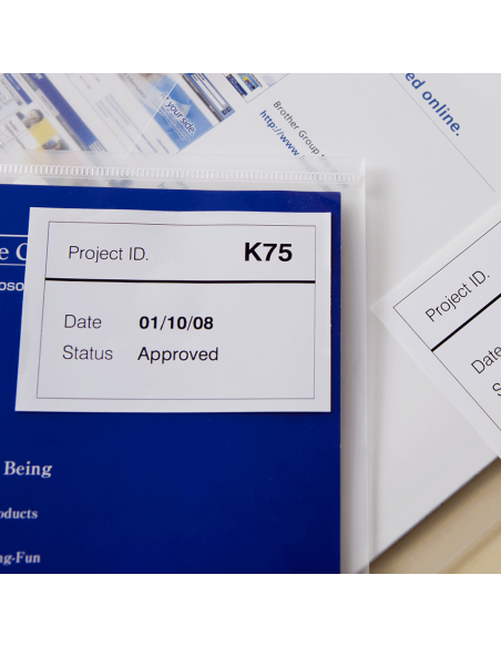 Brother - DK-44205 - Ruban continu support papier adhésif repositionnable de 15 m et largeur 62 mm