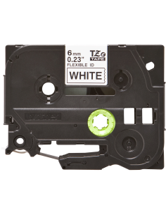 Brother - TZE-FX211 - Etiquettes - Noir sur Blanc 6 mm - Rouleau (0,6 cm x 8 m) - laminé flexi ID 2